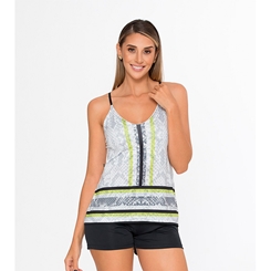 Pijama feminino de short e blusa de alça
