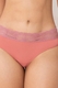 Calcinha Tanga microfibra e renda