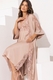 Robe midi com cetim premiun