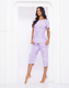 Pijama Capri em malha fria