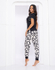 Pijama com calça jogger Animal print