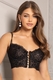 Cropped preto Bordado