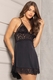 Camisola decotada com renda Chanttily
