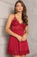 Camisola decotada com renda Chanttily