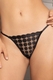Calcinha fio dental string bordada