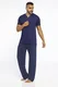 Pijama Masculino com botões em Malha Fria Premium