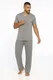 Pijama Masculino com botões em Malha Fria Premium