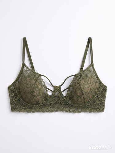 Sutiã Feminino Renda com Aro Sexy Estruturado Elegante Lingerie Sensual