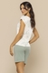 Pijama Bermuda Feminino em Ligante Leve e Respirável Conforto para Dormir