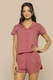 Pijama Americano Feminino Short Lyocell Premium Toque Sedoso
