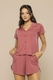 Pijama Americano Feminino Short Lyocell Premium Toque Sedoso