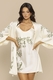 Robe Curto em Cetim Feminino Toque Sedoso