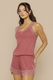 Pijama Feminino Regata com Short Lyocell Premium Toque Sedoso Leve