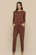 Pijama Feminino Modal Calça e Manga Longa Toque Macio Respirável Conforto Premium Leve