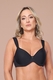 Sutiã Feminino Lycra com Bojo e Aro Básico Sustentação Alta Conforto Diário