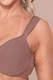 Sutiã Feminino Lycra com Bojo e Aro Básico Sustentação Alta Conforto Diário
