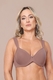 Sutiã Feminino Lycra com Bojo e Aro Básico Sustentação Alta Conforto Diário