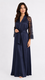 Robe Longo em Cetim com Renda Chantilly