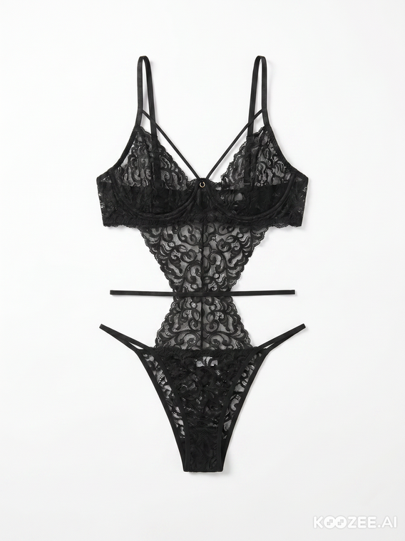 Body Sensual Feminino Renda