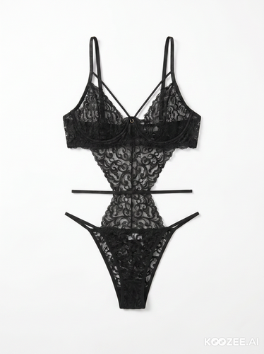 Body Sensual Feminino Renda