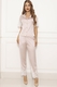 Pijama Cetim Premium Calça e Blusa Manga Curta