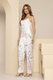 Pijama de Cetim Alça e Calça ART.RENDA