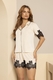 Pijama Americano com Botões e Short ART.RENDA