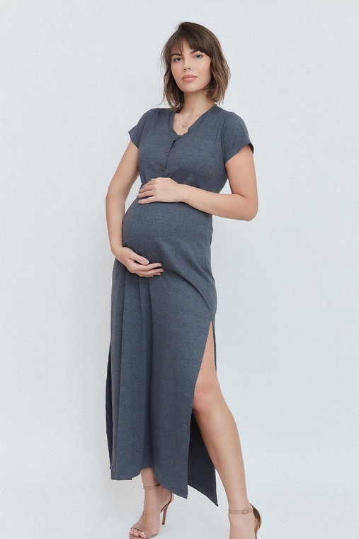 Camisola maternidade longa homewear