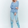 Pijama Longo com Abertura Frontal