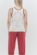 Pijama feminino bermuda e regata