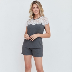 Pijama feminino curto