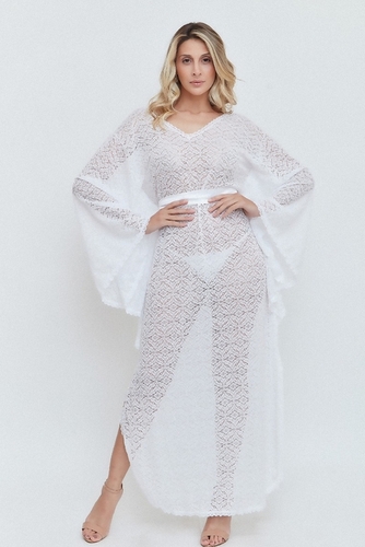Caftan  longa de renda