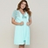 Robe gestante curto com manga de renda
