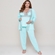 Pijama gestante de 3 peças com renda