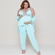 Pijama gestante de 3 peças com renda