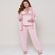 Pijama gestante de 3 peças com renda