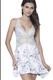 Camisola com renda e liganete estampada