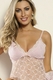 Camisola de liganete com renda