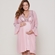 Robe maternidade curto de manga longa lése