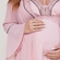 Robe maternidade curto de manga longa lése