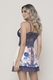Camisola estampada com renda