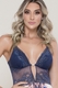 Camisola estampada com renda