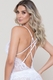 Camisola de renda longa sexy