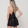 Camisola Curta de Alça com Renda