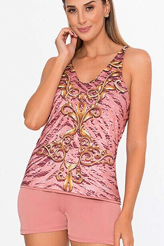 Pijama Curto Estampado