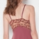 Camisola Curta Renda Noisette