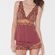 Pijama Baby Doll de renda sem bojo
