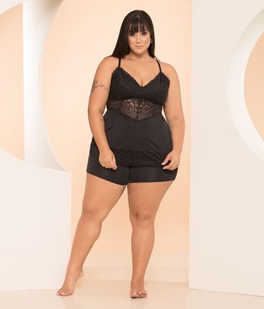 Short doll feminino Plus