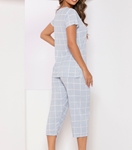 Pijama capri em malha liganete