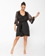 Robe em cetim Premium com renda Chanttily